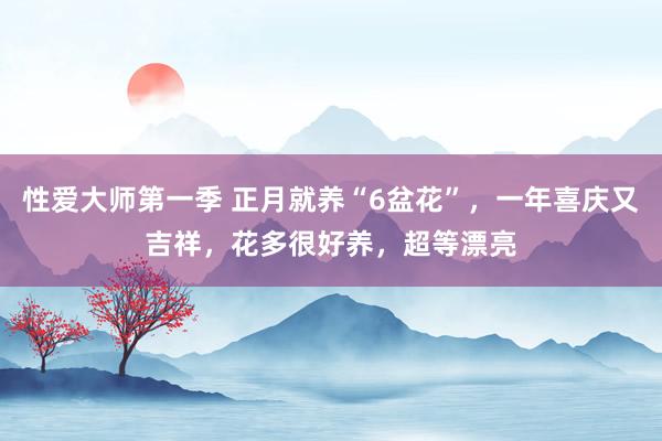 性爱大师第一季 正月就养“6盆花”，一年喜庆又吉祥，花多很好养，超等漂亮