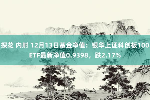 探花 内射 12月13日基金净值：银华上证科创板100ETF最新净值0.9398，跌2.17%