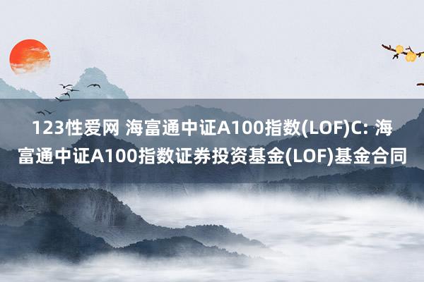 123性爱网 海富通中证A100指数(LOF)C: 海富通中证A100指数证券投资基金(LOF)基金合同