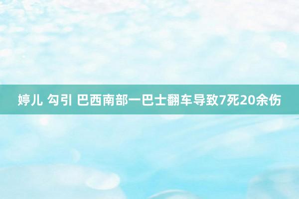 婷儿 勾引 巴西南部一巴士翻车导致7死20余伤