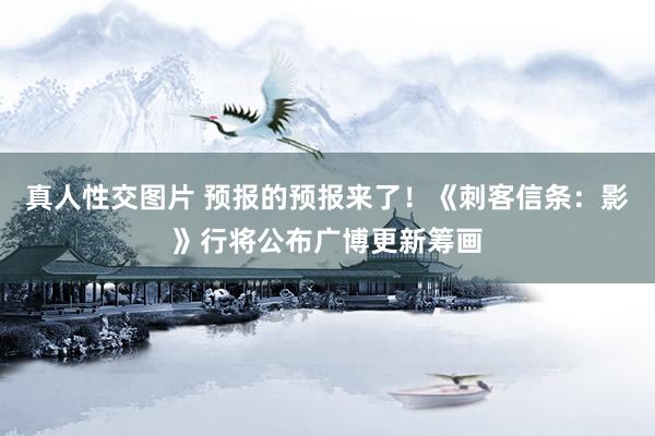 真人性交图片 预报的预报来了！《刺客信条：影》行将公布广博更新筹画